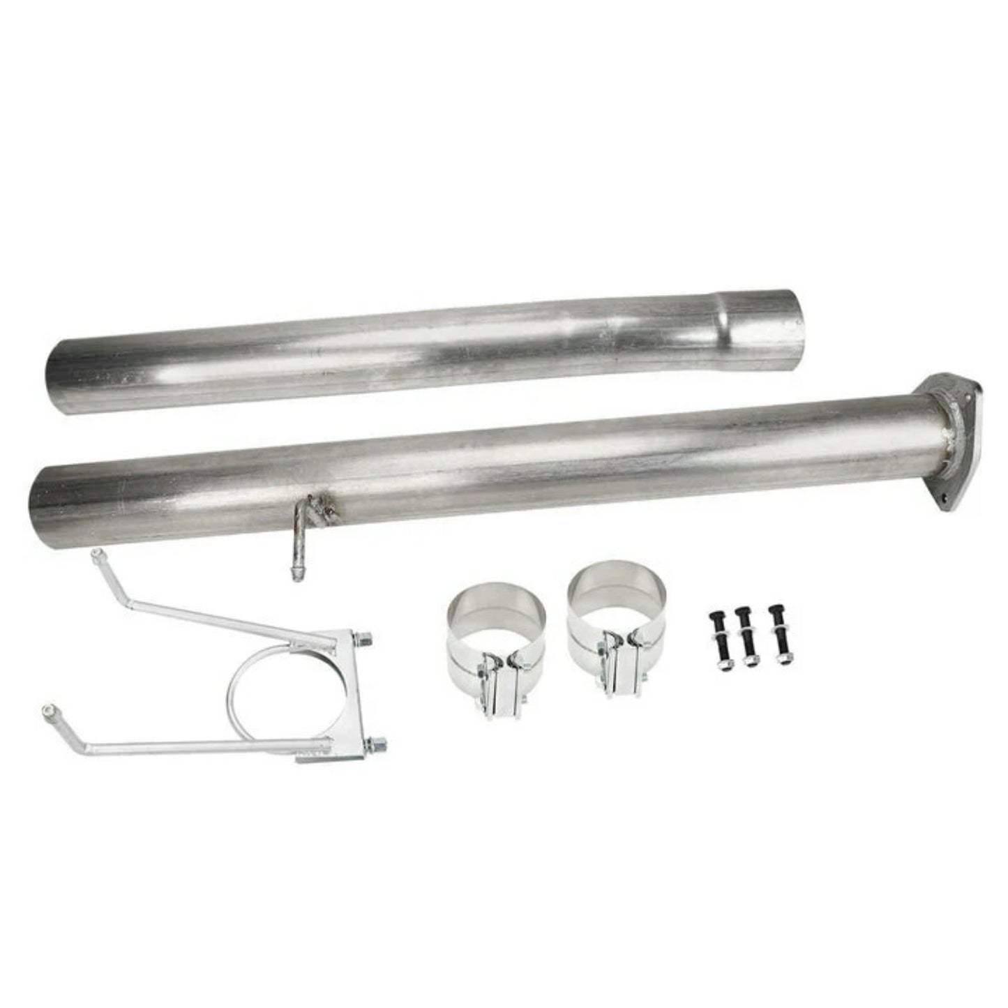 6.7 Cummins DPF EGR DEF Delete Kit 4"+4" Diesel Muffler for 2010-2014 Dodge Ram 6.7L 2500 3500