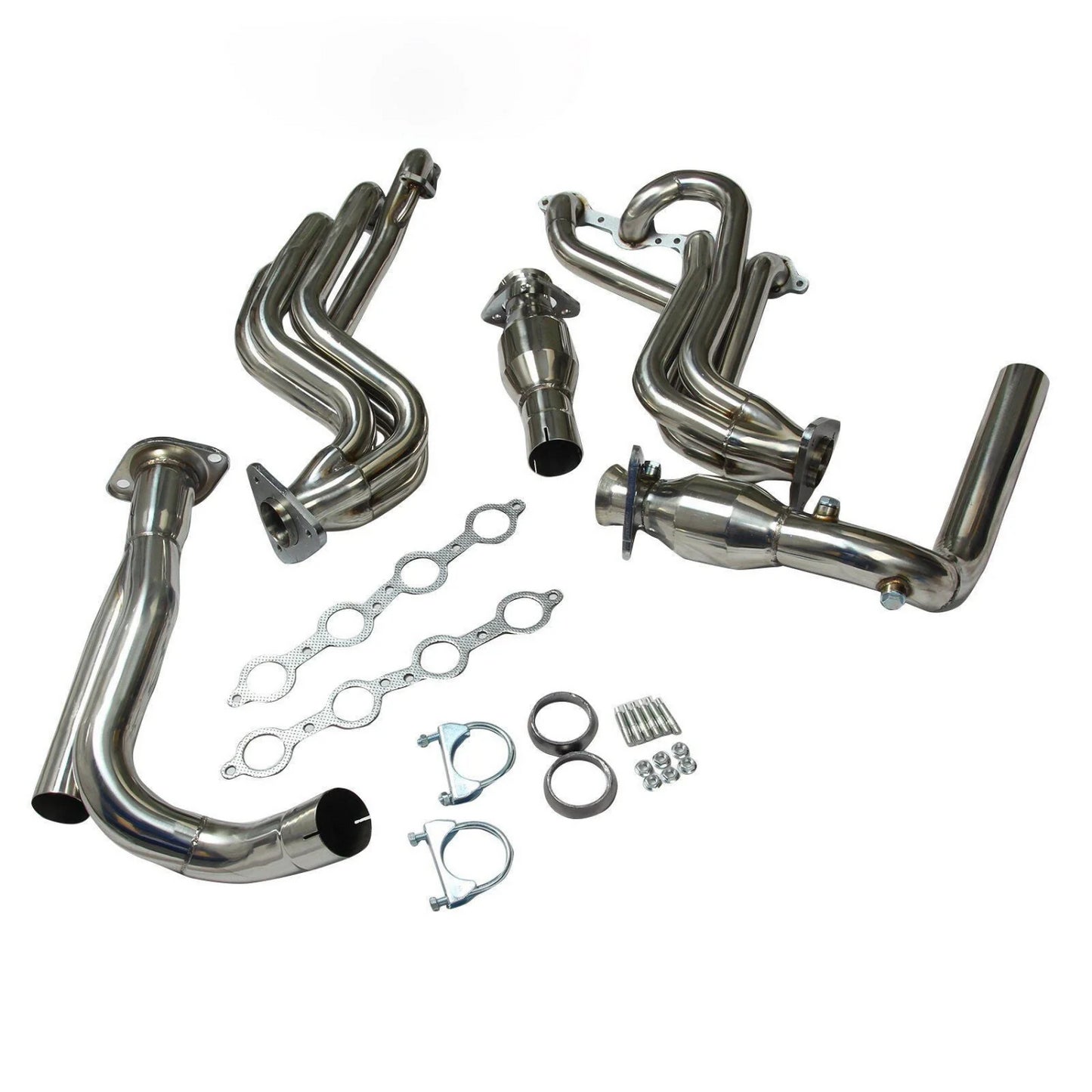 Stainless Manifold Header+Y-Pipe+Gasket for GMC/CHEVY GMT800 V8 Engine Truck/Suv