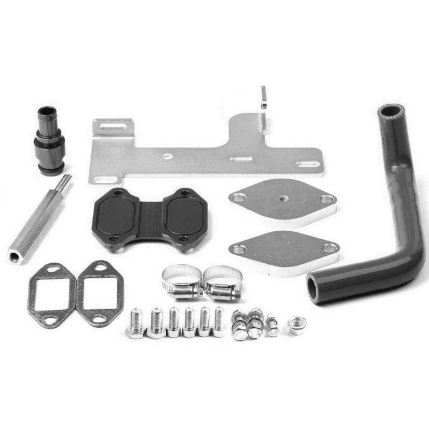 6.7 Cummins DPF EGR DEF Delete Kit 4"+4" Diesel Muffler for 2010-2014 Dodge Ram 6.7L 2500 3500